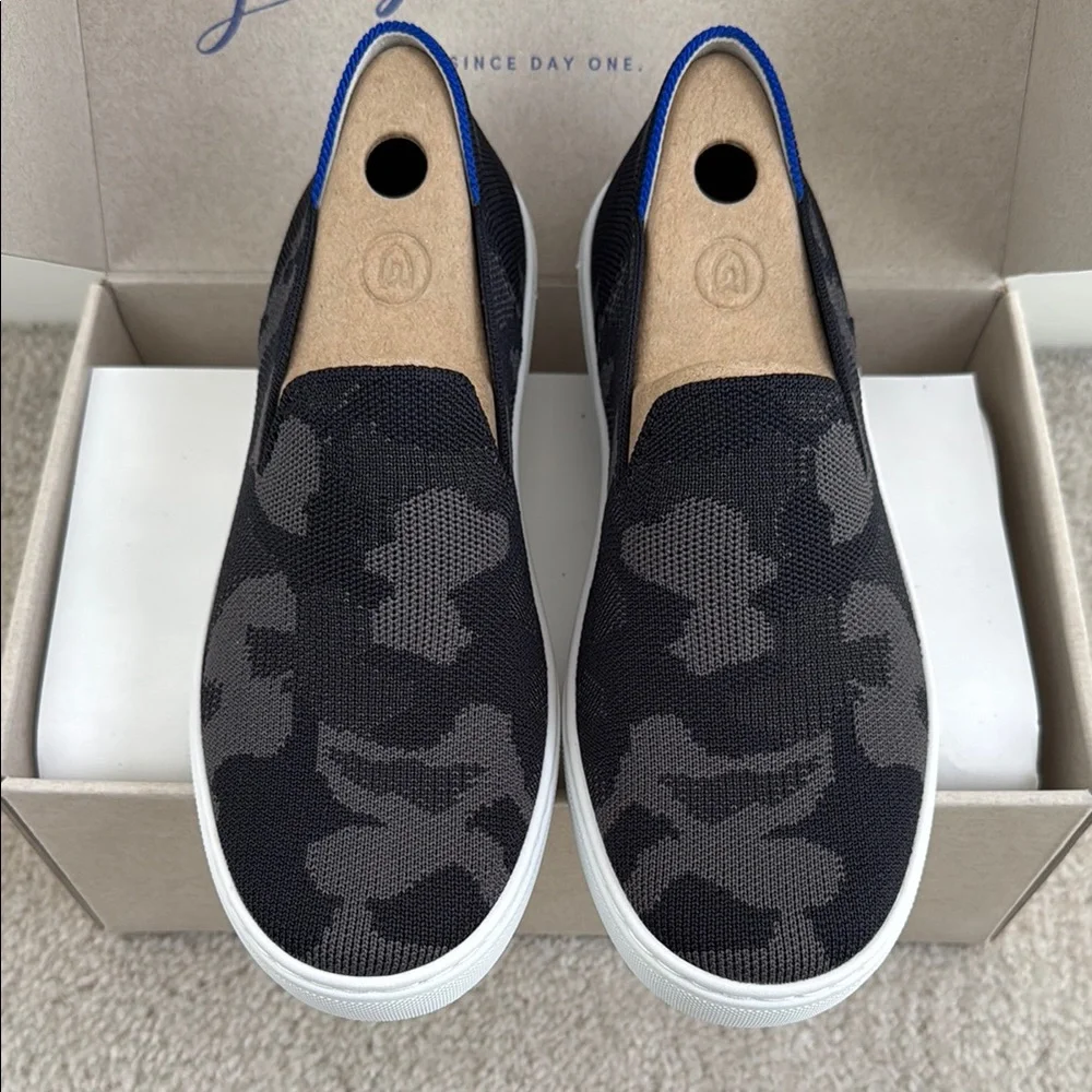 Rothy’s Gray Camo Slip-On Shoes Sneakers - Picture 3 of 6